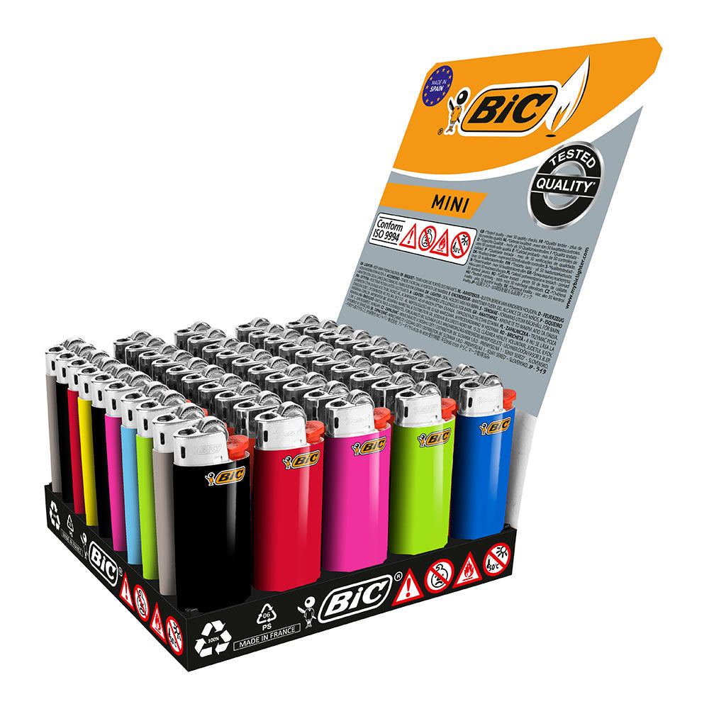 Mini isqueiro j25 cores sortidas, expositor 50 unidades_0