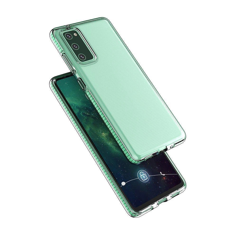 Spring Case cover gel cover with colored frame for Samsung Galaxy A12 / Galaxy M12 black_1