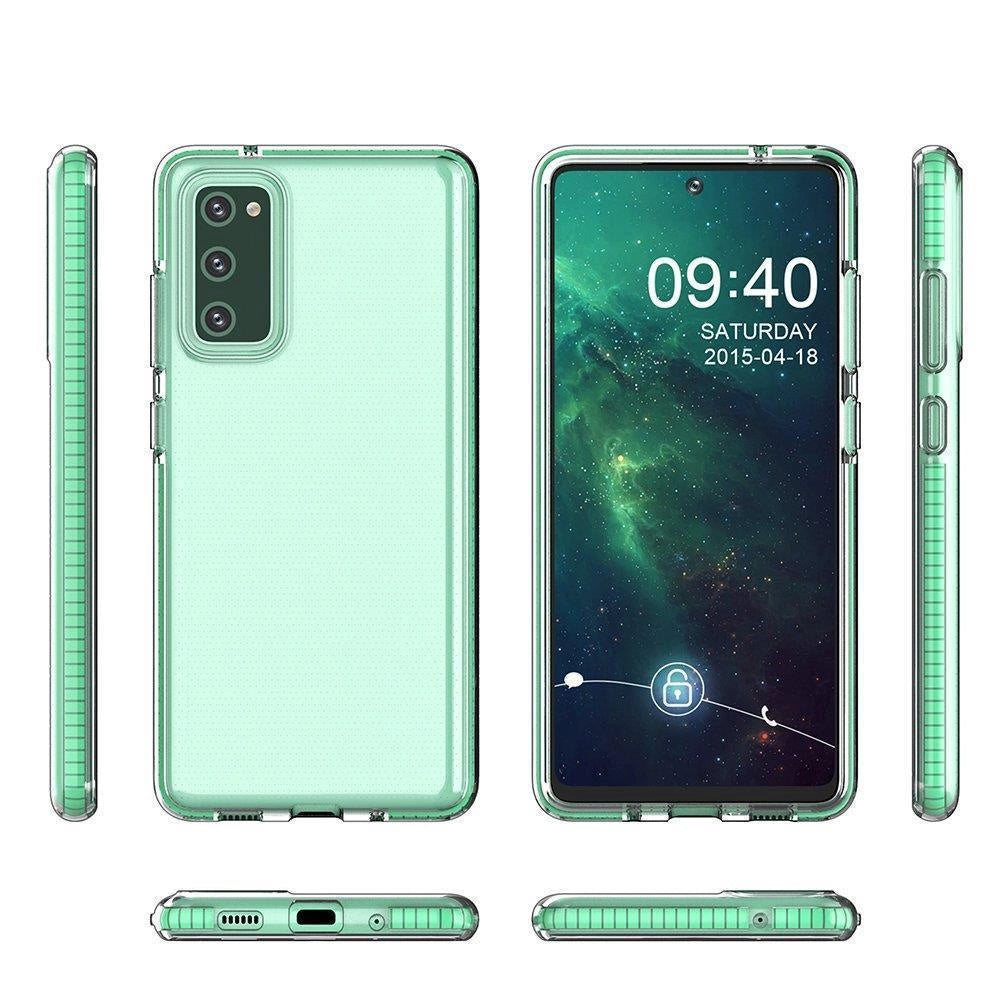 Spring Case cover gel cover with colored frame for Samsung Galaxy A12 / Galaxy M12 black_3