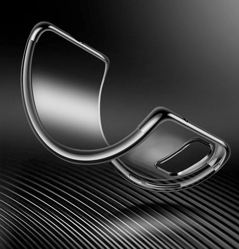 Clear Color Case Gel TPU Electroplating frame Cover for Samsung Galaxy A72 4G black_7