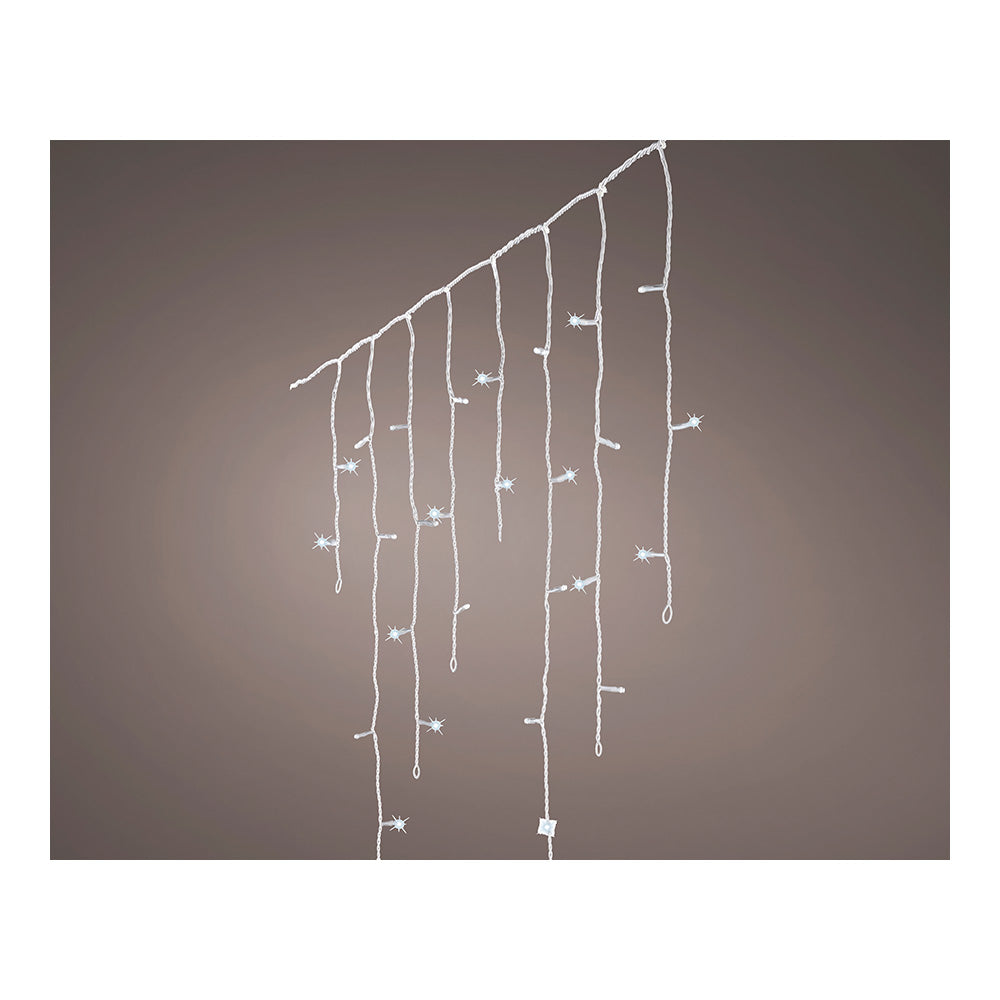 Cortina led icicle lights intermitentes, 240 leds branco frio, ip44 5,8m_0