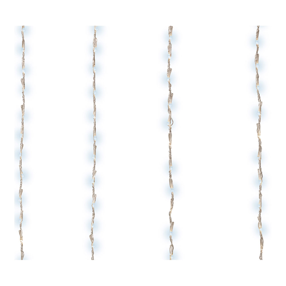 Cortina led para varandas 200 leds branco frio ip44 2x1m lumineo_0