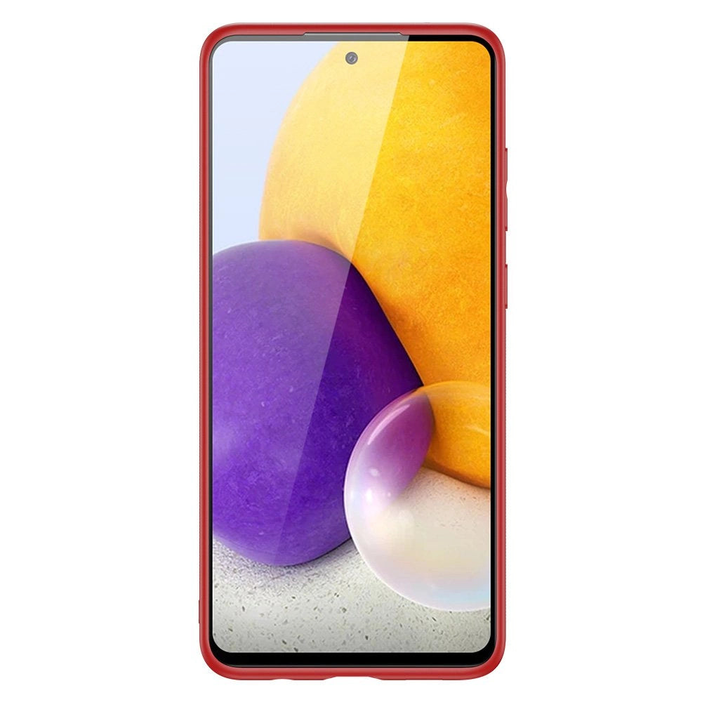 Dux Ducis Yolo elegant case made of soft TPU and PU leather for Samsung Galaxy A72 4G red_2