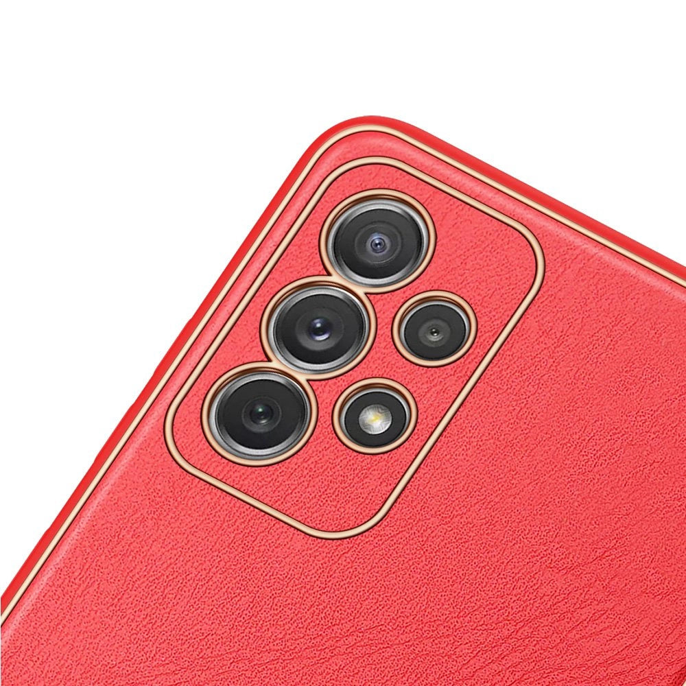 Dux Ducis Yolo elegant case made of soft TPU and PU leather for Samsung Galaxy A72 4G red_5