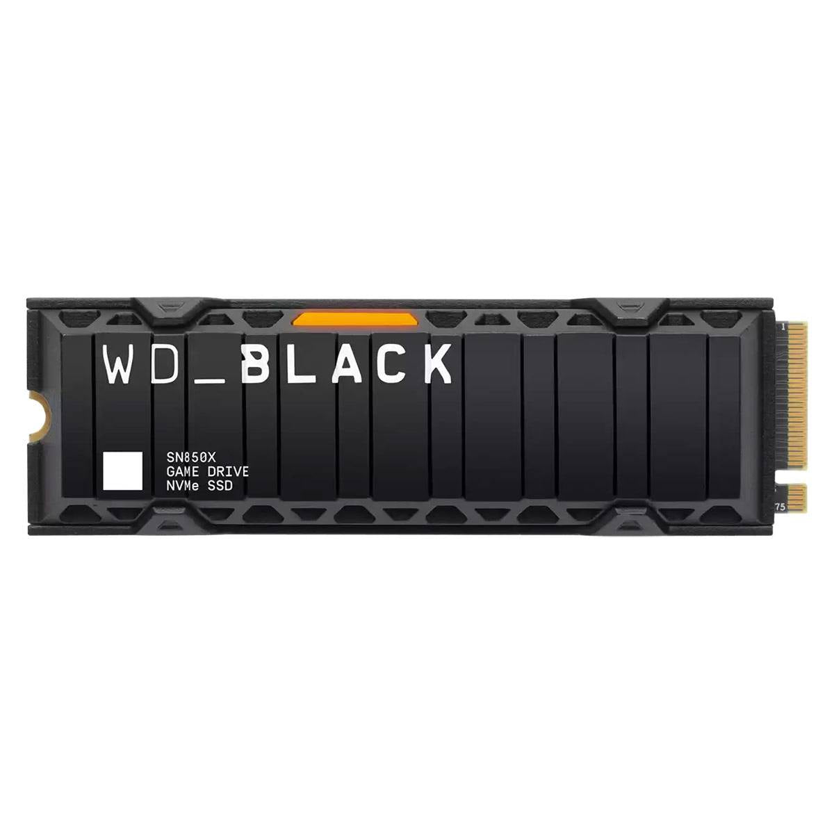 SSD M.2 2280 Western Digital WD Black SN850X 2TB c/ Heatsink 3D NAND NVMe PCIe Gen 4.0x4