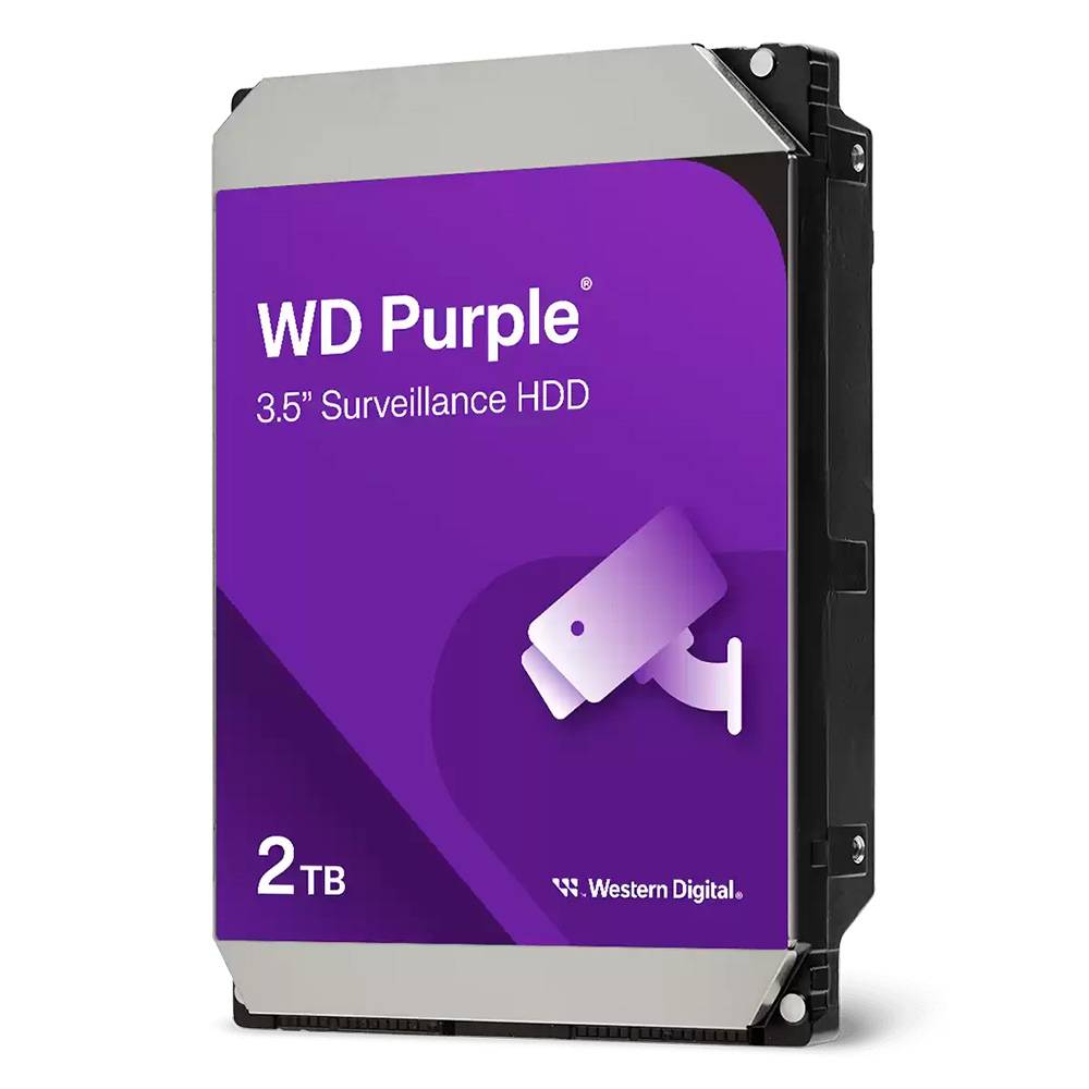Disco Rígido 3.5" Western Digital WD Purple 2TB 64MB Cache 180MB/s SATA 6Gb/s