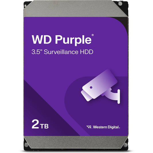Disco Rígido 3.5" Western Digital WD Purple 2TB 64MB Cache 180MB/s SATA 6Gb/s