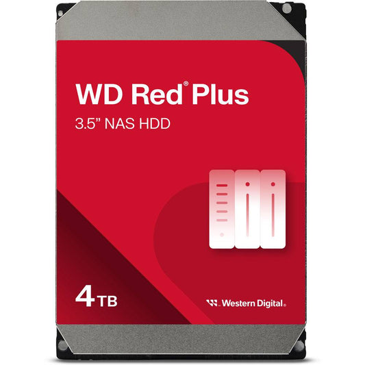 Disco Rígido  Western Digital 4TB Red Plus 3.5" 5400RPM 256MB SATA III  WD40EFPX