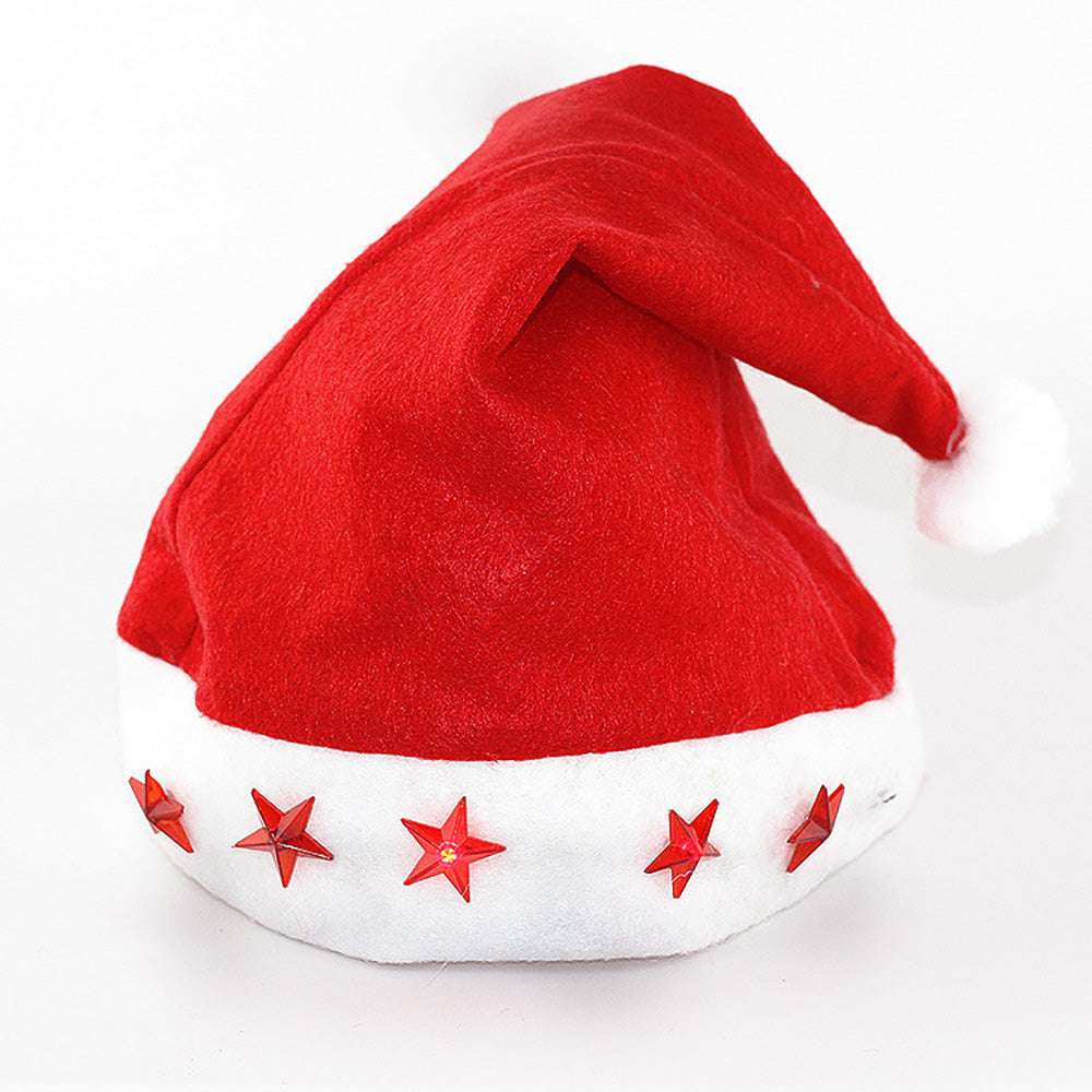 Gorro pai natal com luzes led 30x40cm_0
