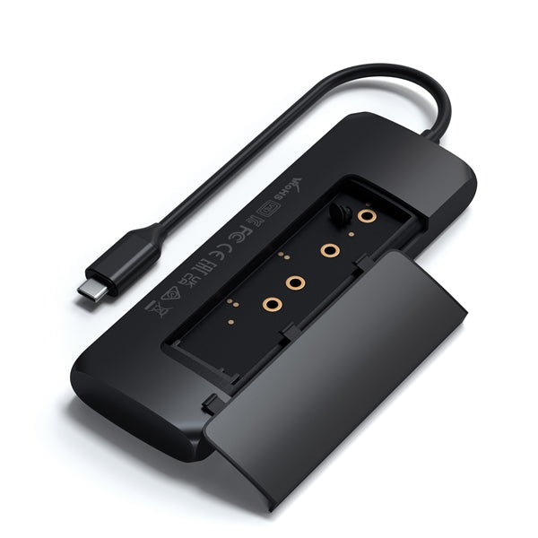 Satechi USB-C Hybrid Multiport Adapter with SSD Enclosure black_0