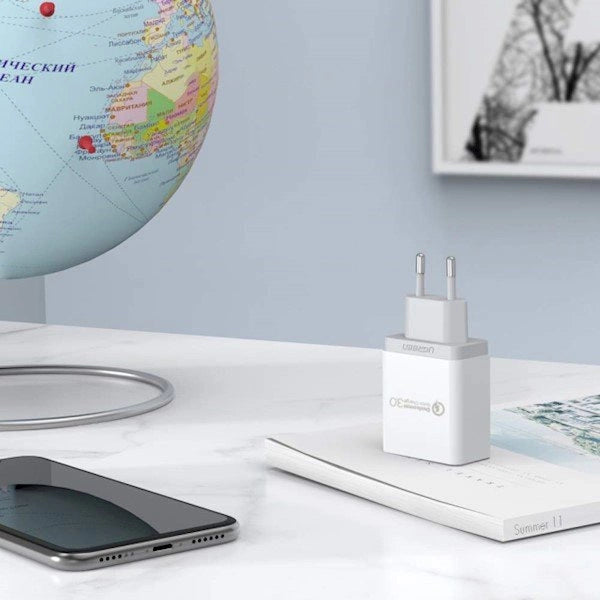 Ugreen CD122 Quick Charge 3.0 18W 3A USB Fast Charger White (10133)_4