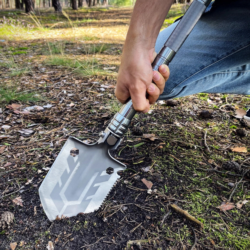 Survival shovel 10-in-1 folding shovel with knife, screwdriver, glass breaker_16