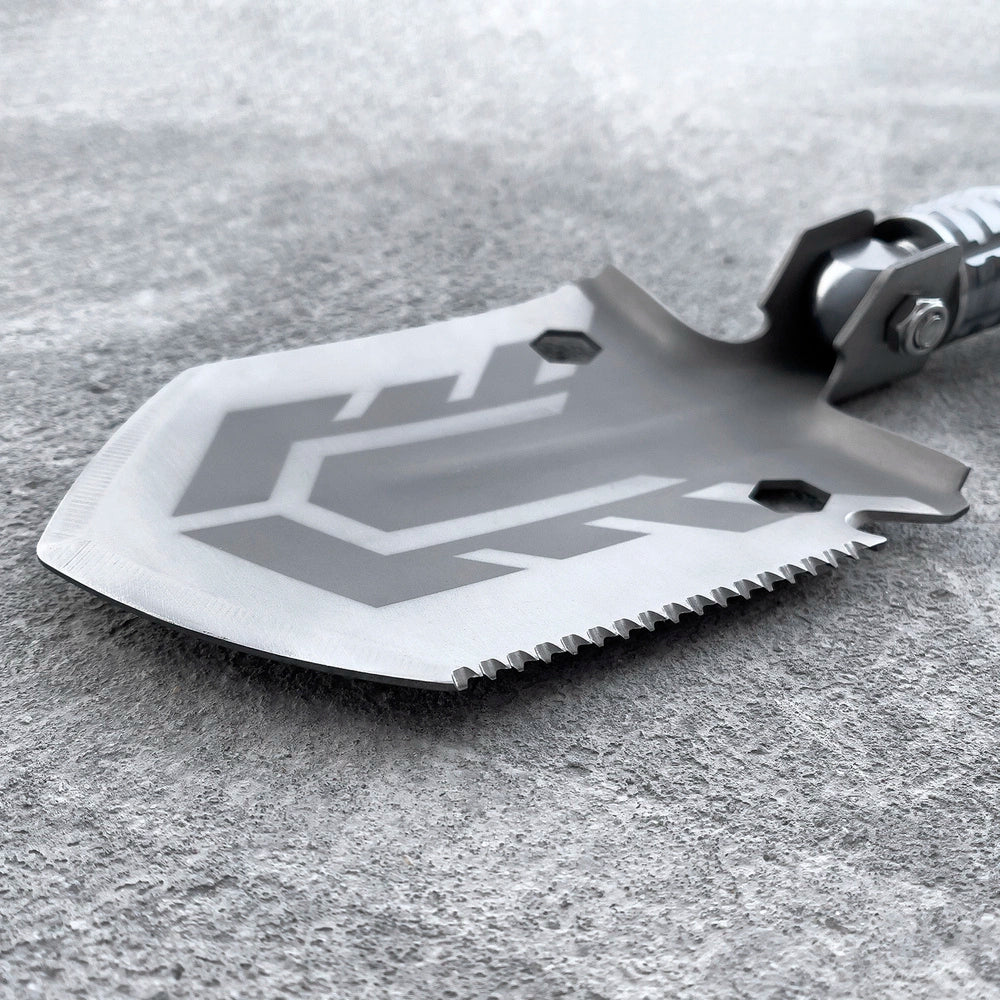 Survival shovel 10-in-1 folding shovel with knife, screwdriver, glass breaker_5