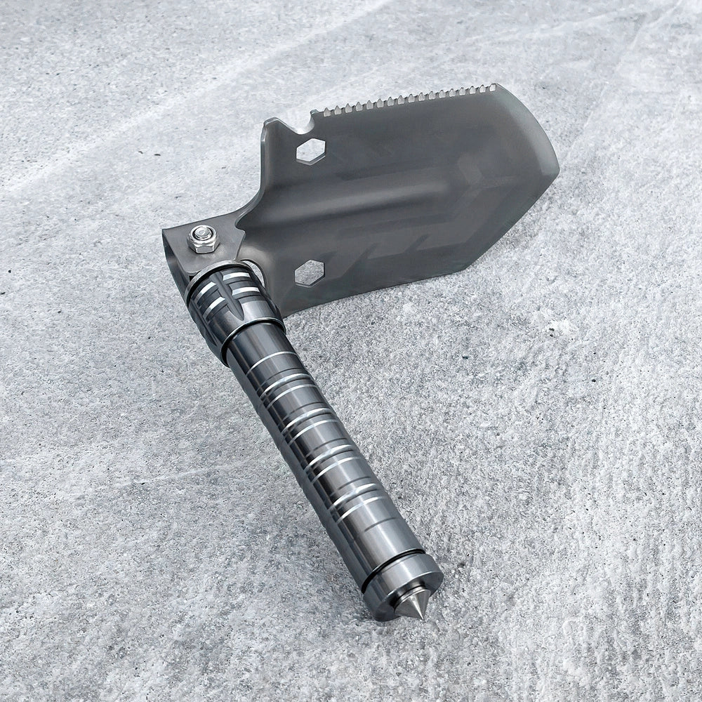 Survival shovel 10-in-1 folding shovel with knife, screwdriver, glass breaker_8