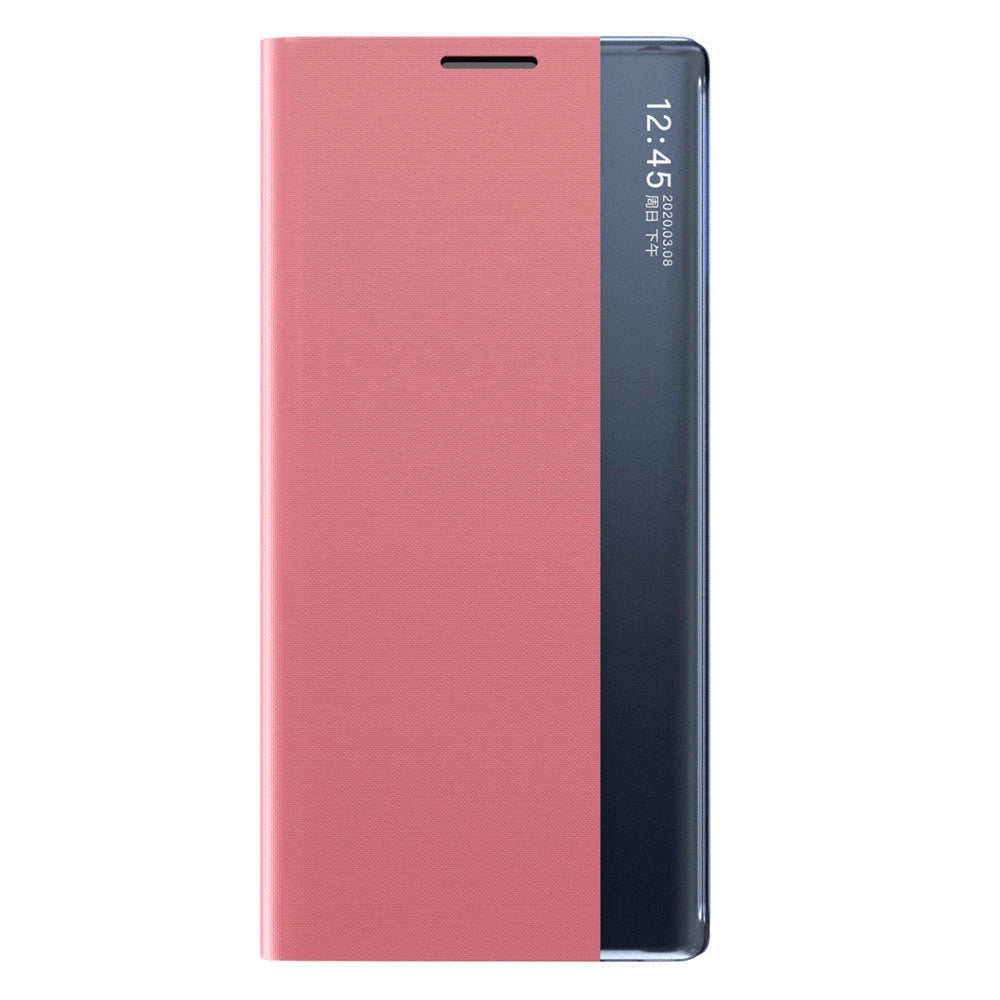 Sleep Case Bookcase Type Case with Smart Window for Samsung Galaxy A22 4G pink_1