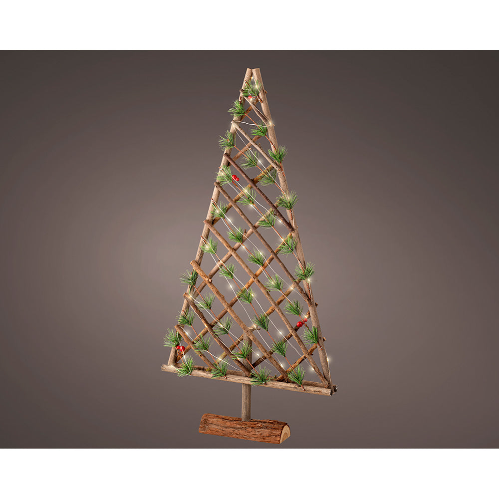 Ãrvore decorativa em madeira micro led, 80 cm_0