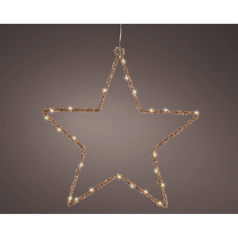 Luz led decorativa estrela interior 38 x 38 cm_0