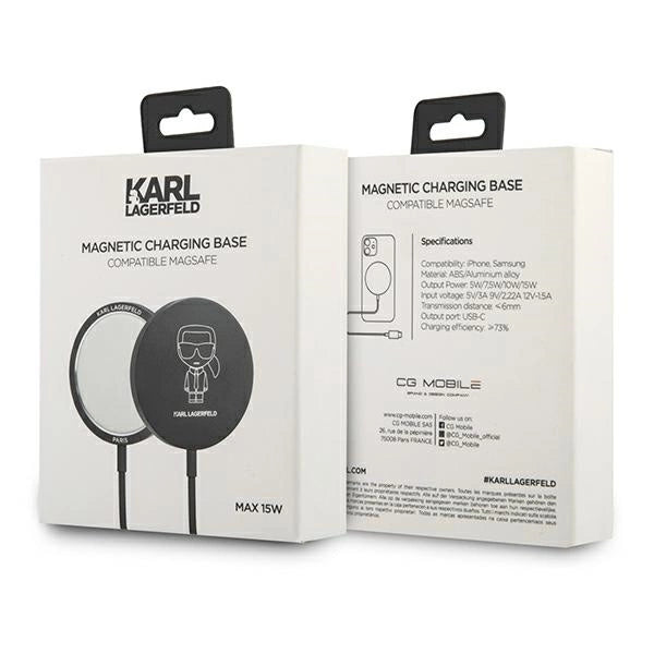 Karl Lagerfeld ład indukcyjna KLCBMSIKBK 15W MagSafe_3