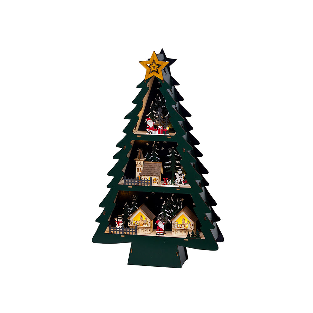 Cena de natal em árvore com led 33 x 9 x 55 cm_0