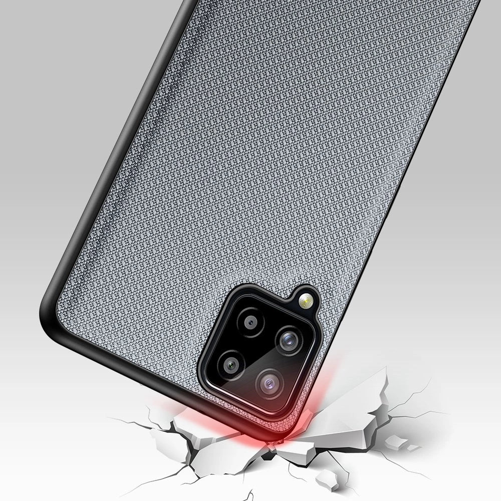 Dux Ducis Fino case covered with nylon material for Samsung Galaxy A22 4G gray_5