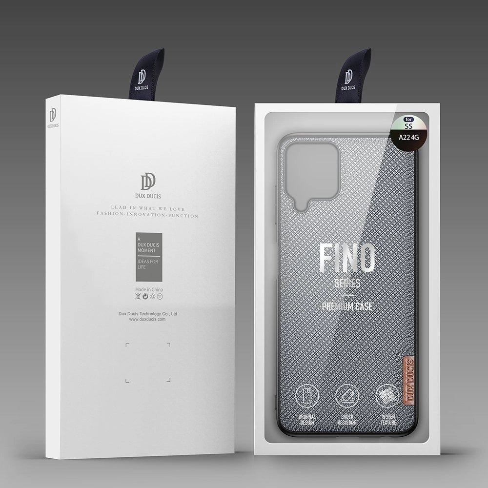 Dux Ducis Fino case covered with nylon material for Samsung Galaxy A22 4G gray_4