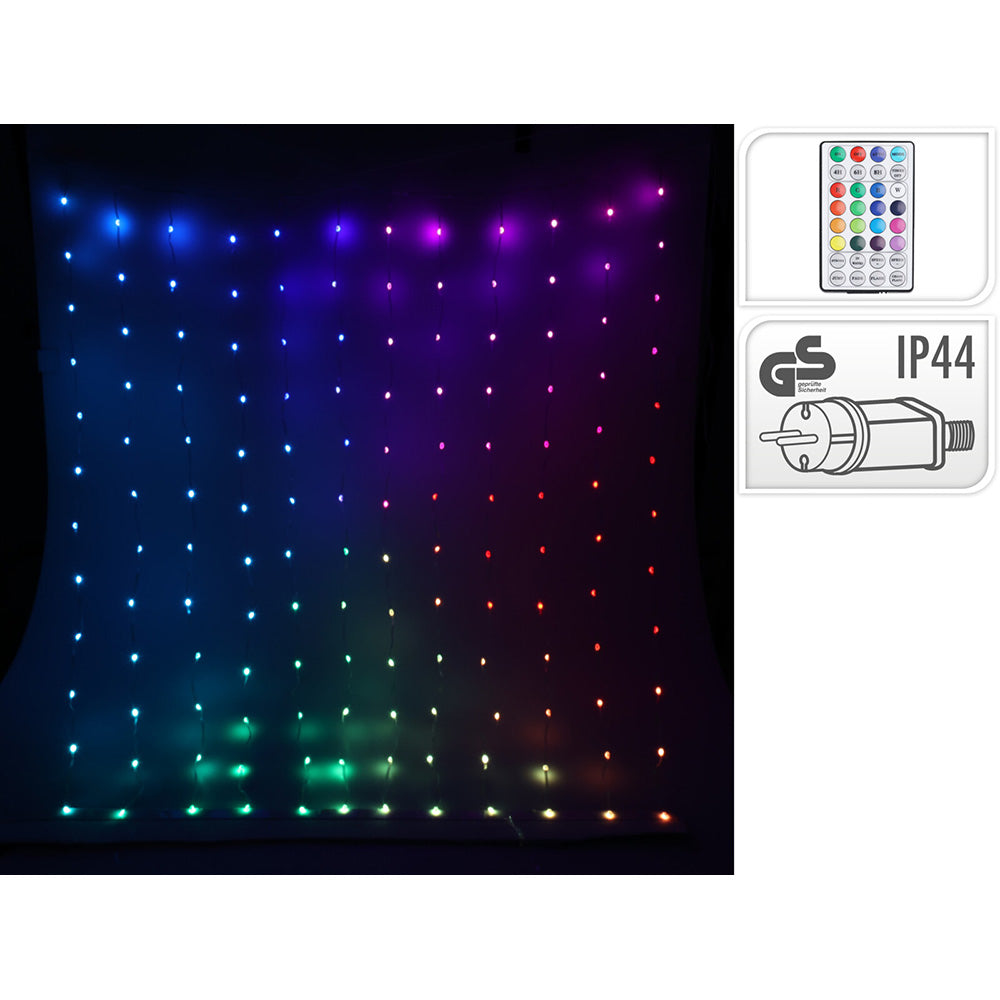 Cortina 400 led rgb com contas transparentes_0