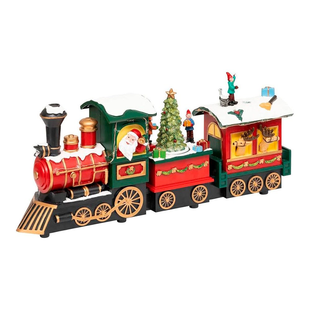 Miniaturas de locomotivas de natal em miniatura_0