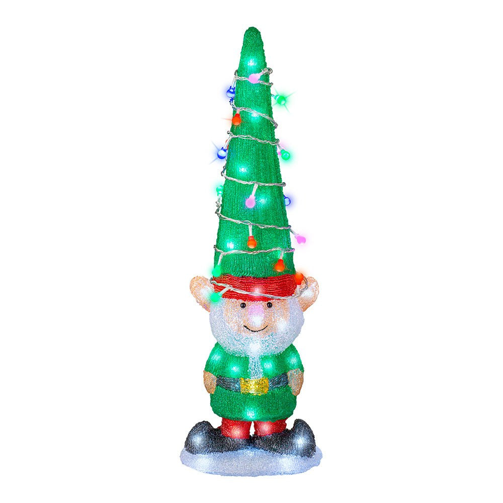 Figura de elfo led para exterior com luz fixa 19 x 12,5 x 60 cm_0