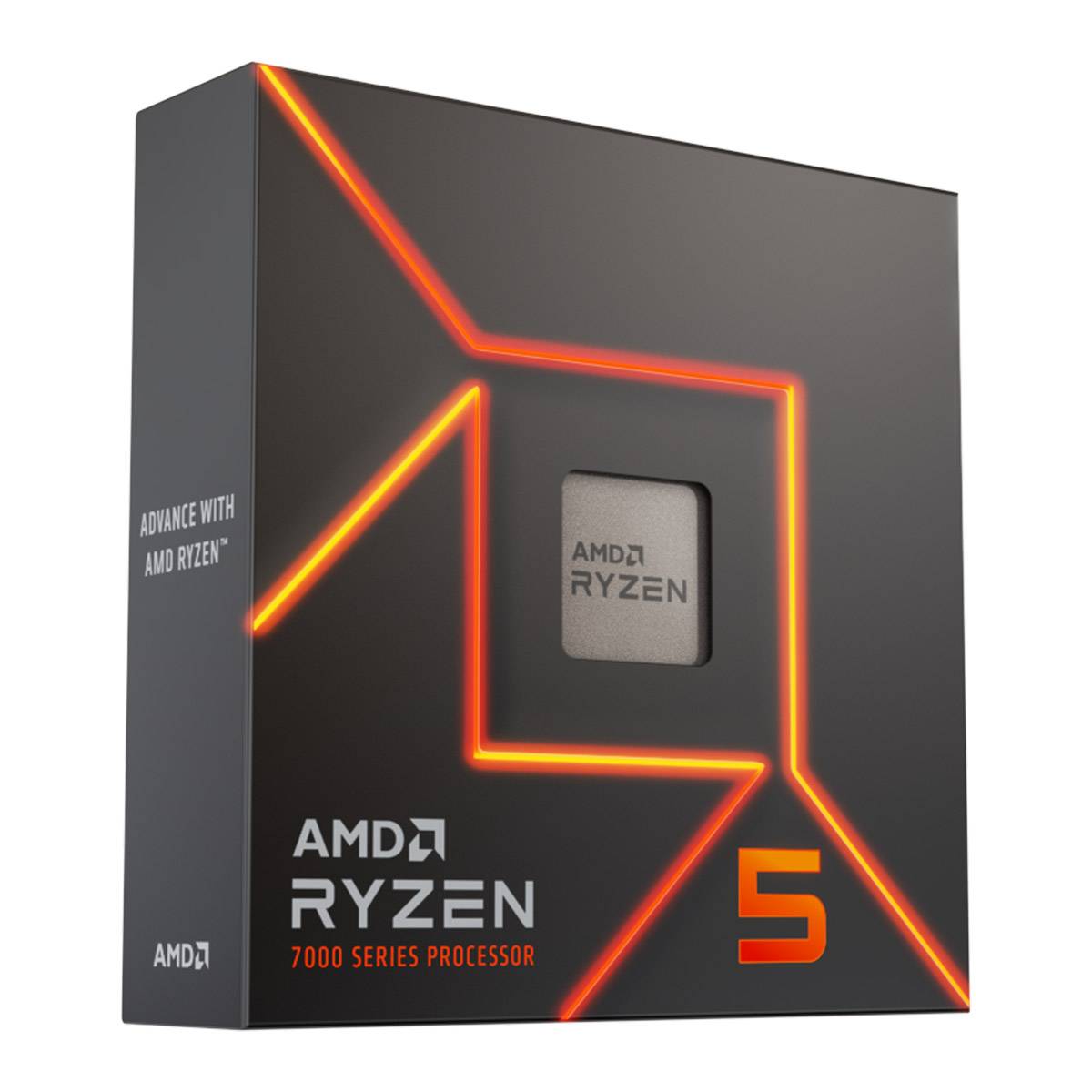 Processador AMD Ryzen 5 7600X "Zen 4" 6-Core 4.7GHz c/ Turbo 5.3GHz 38MB Cache SktAM5