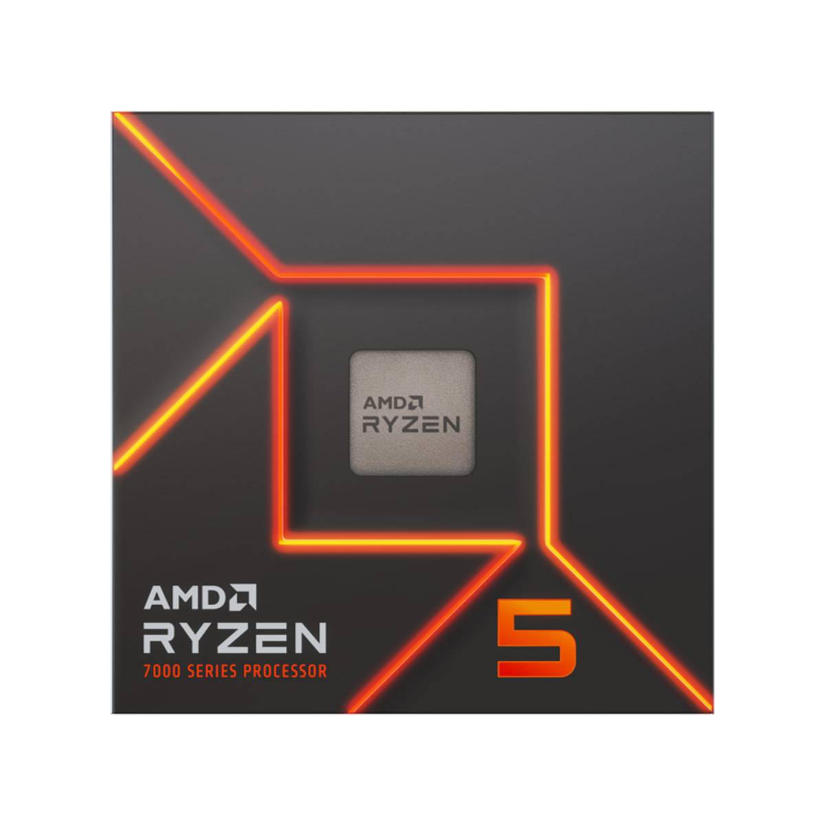 Processador AMD Ryzen 5 7600X "Zen 4" 6-Core 4.7GHz c/ Turbo 5.3GHz 38MB Cache SktAM5