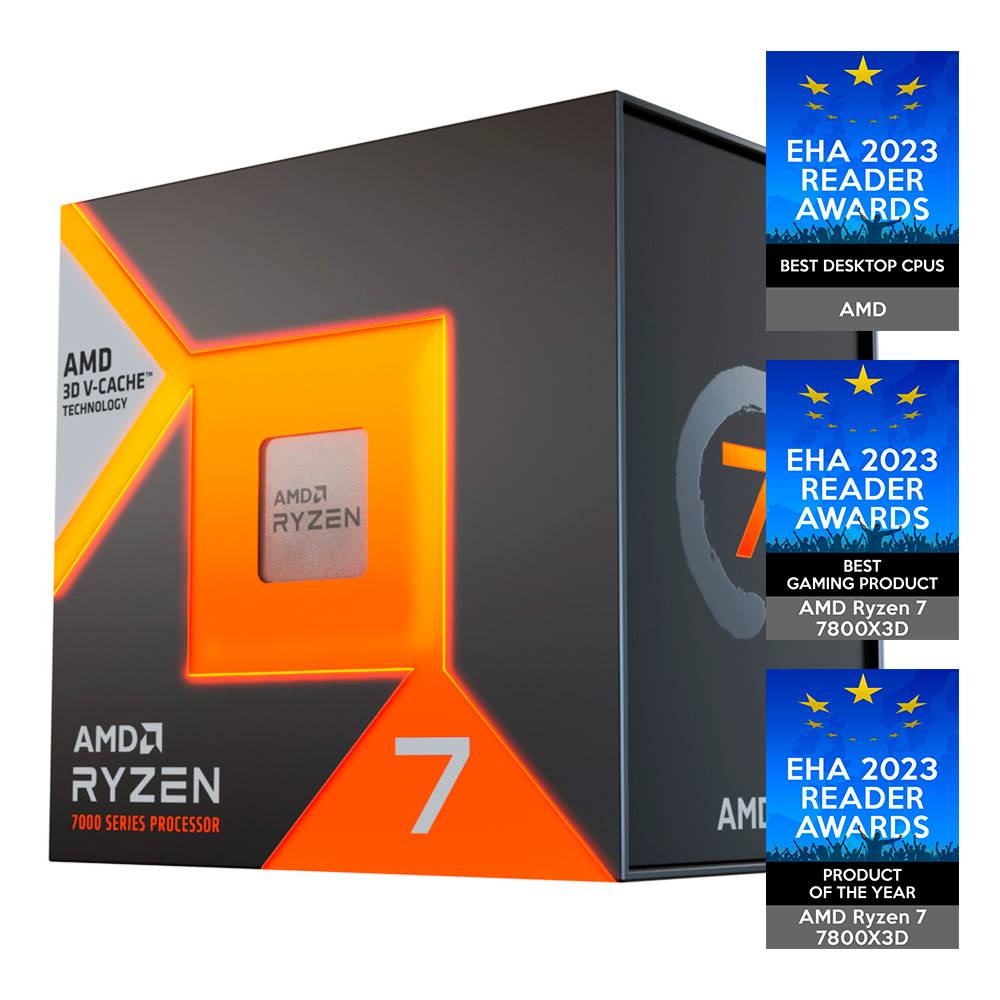 Processador AMD Ryzen 7 7800X3D "Zen 4" 8-Core 4.2GHz c/ Turbo 5.0GHz 104MB Cache SktAM5