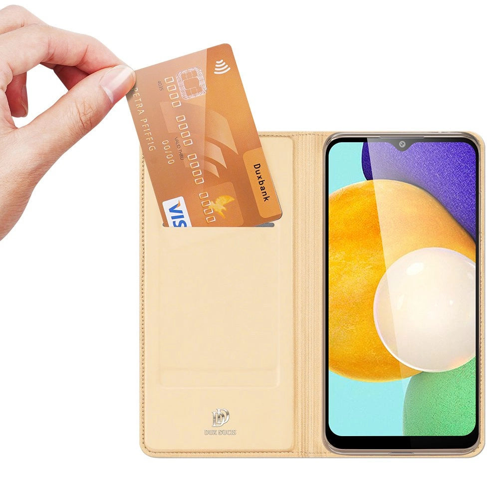 Dux Ducis Skin Pro Bookcase type case for Samsung Galaxy A03s golden_1