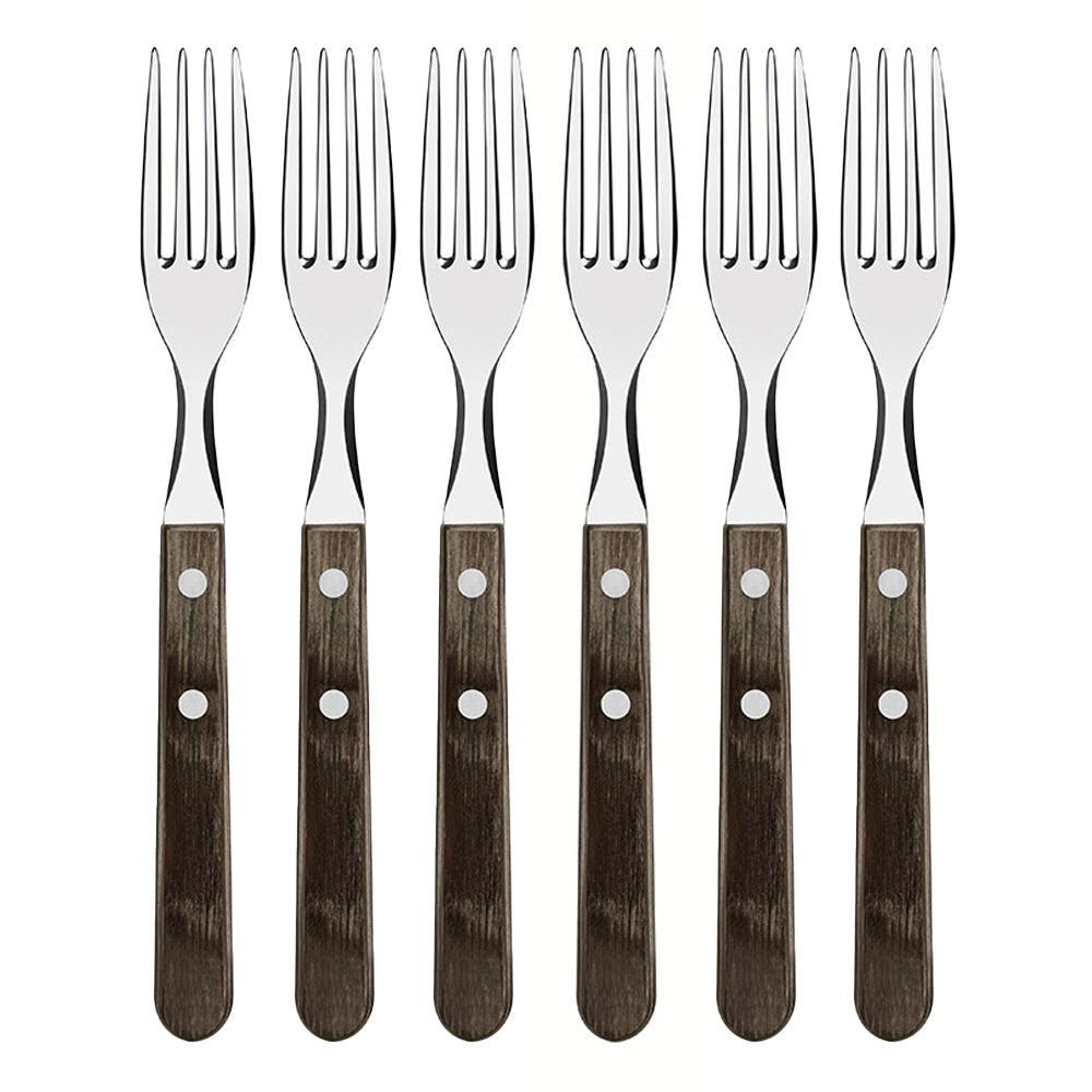 Jogo de garfos jumbo de mesa 6 peças polywood castanho 20,5cm tramontina_0