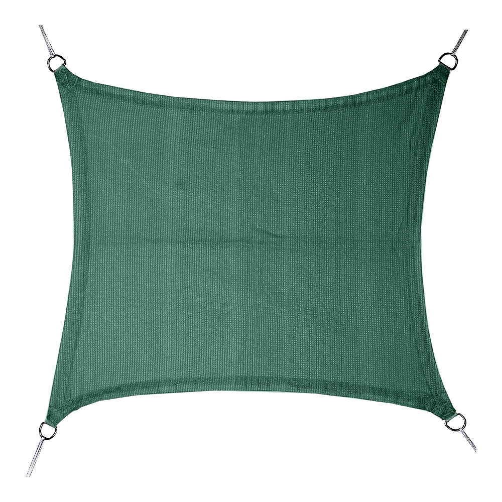 Toldo de vela quadrado verde 5 x 5 m_0