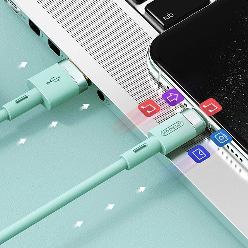 Joyroom Liquid Silicone Data Cable N2 USB-A / Lightning 2.4A 1.2m - White_9
