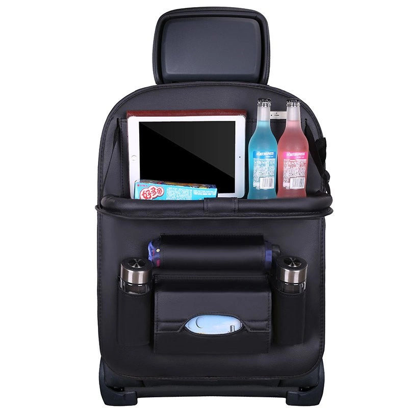 Car seat organizer seat protector seat cover shelf mini car table black_1
