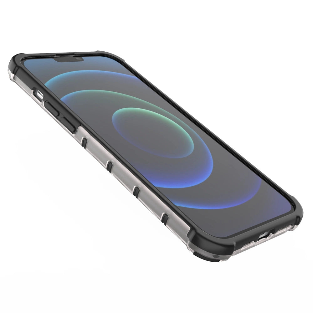 Honeycomb Case armor cover with TPU Bumper for iPhone 13 Pro Max black_10