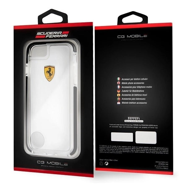 Ferrari Hardcase FEGLHCP7BK iPhone 7/8 SE 2020 / SE 2022 Shockproof transparent black_5