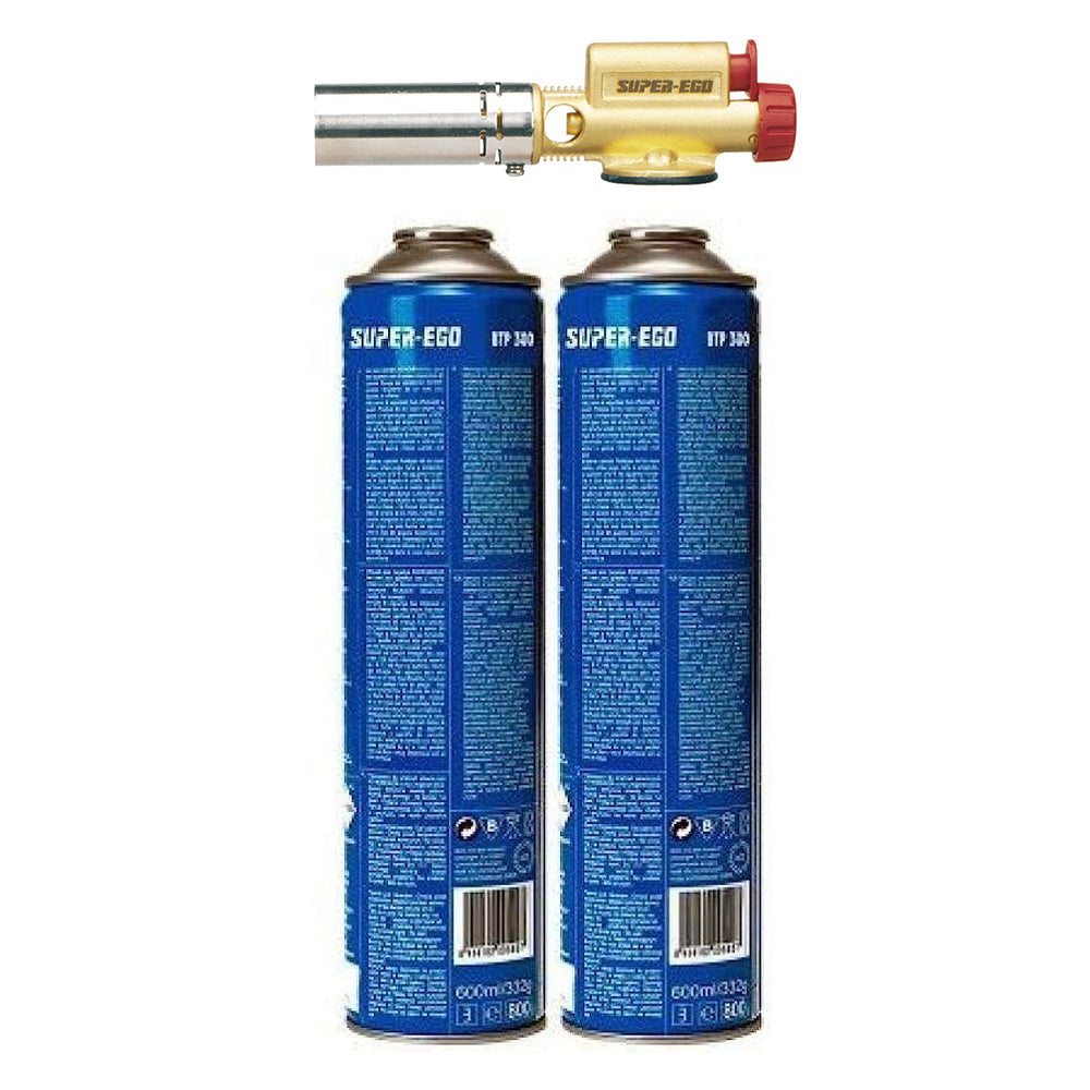 Maçarico easyfire com piezo rosca eu 7/16" + 2 garrafas btp300 1000000768 super ego_0