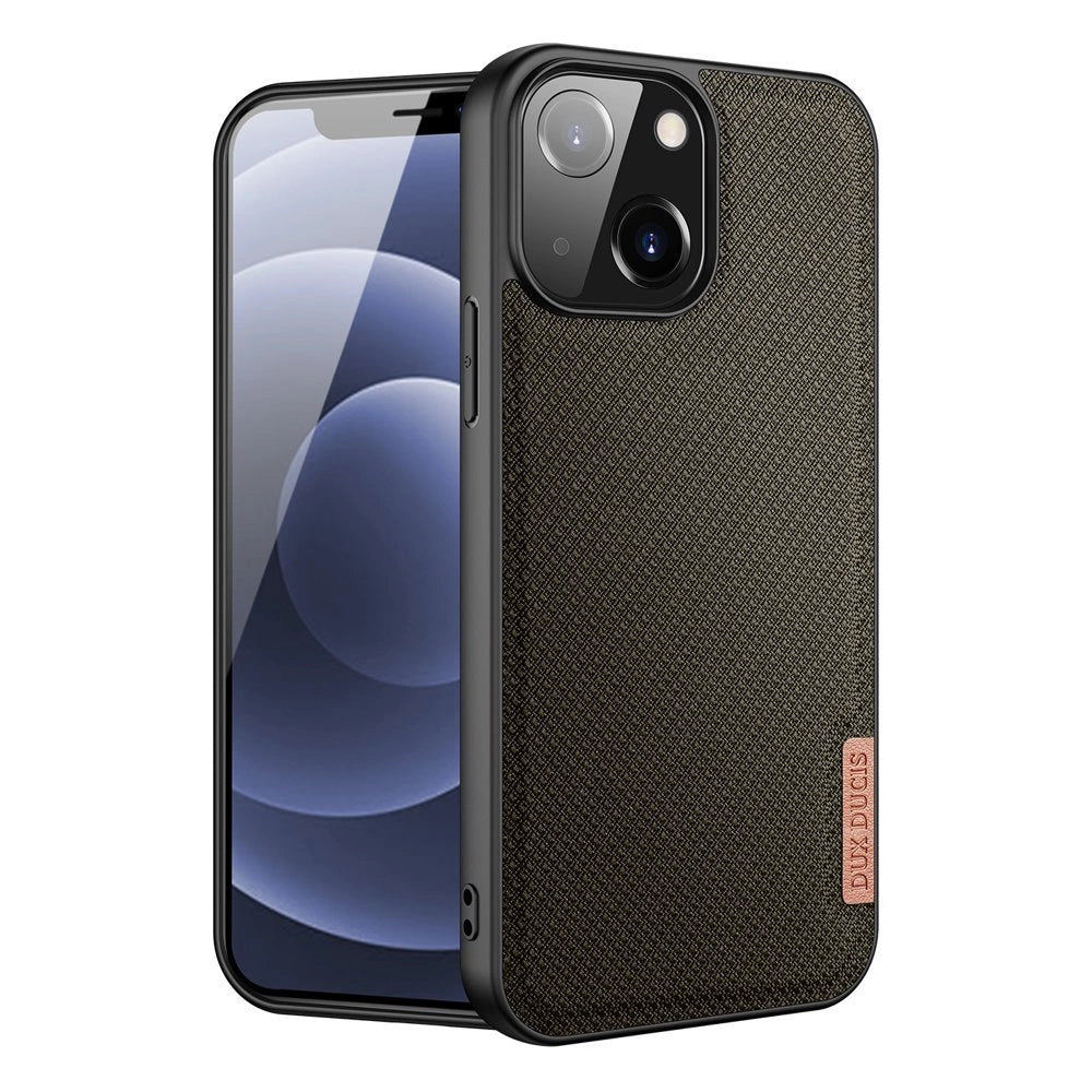 Dux Ducis Fino case covered with nylon material for iPhone 13 mini green_0