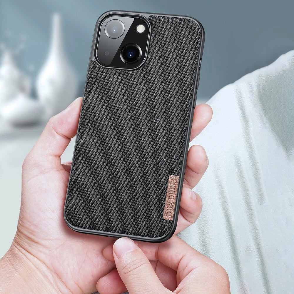 Dux Ducis Fino case covered with nylon material for iPhone 13 mini green_13