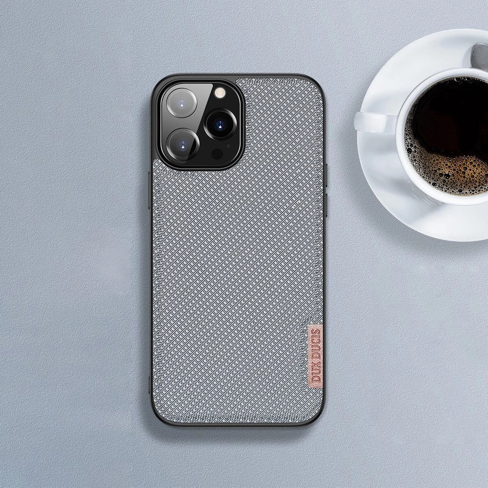 Dux Ducis Fino case covered with nylon material for iPhone 13 Pro green_15
