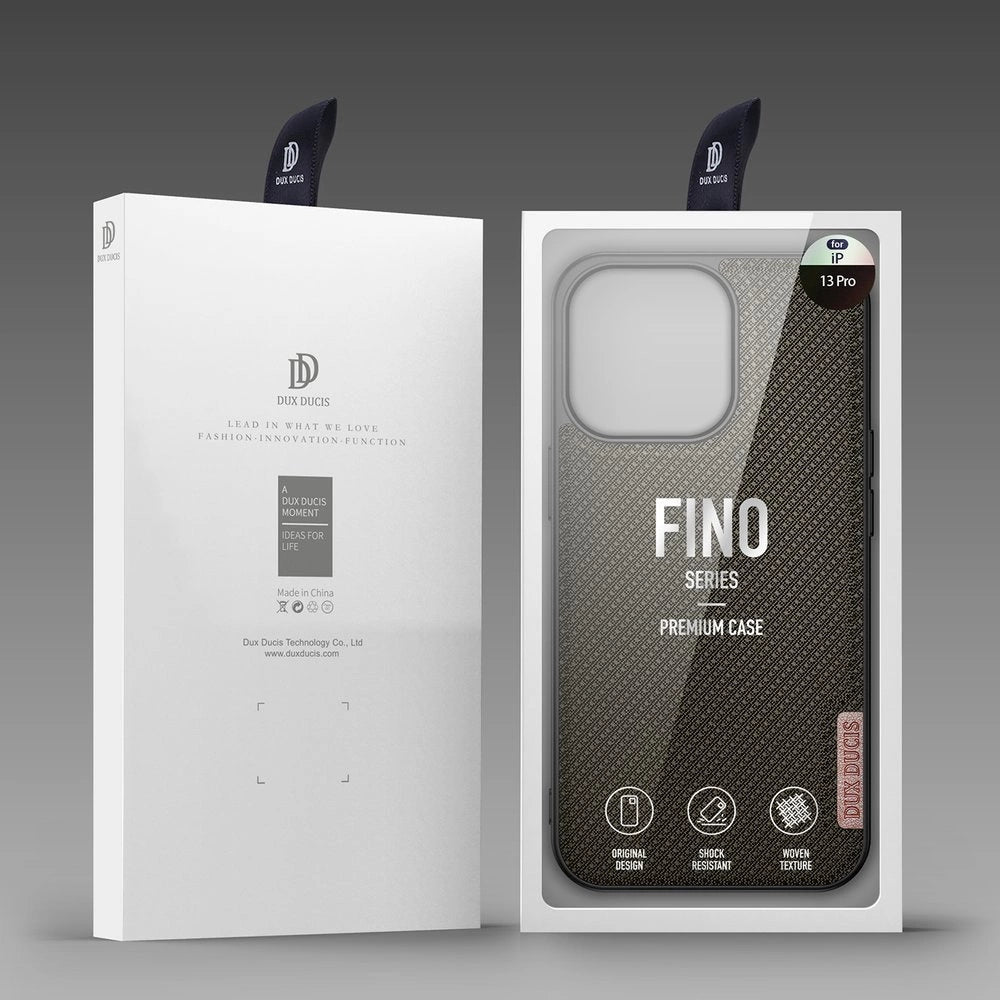 Dux Ducis Fino case covered with nylon material for iPhone 13 Pro green_4