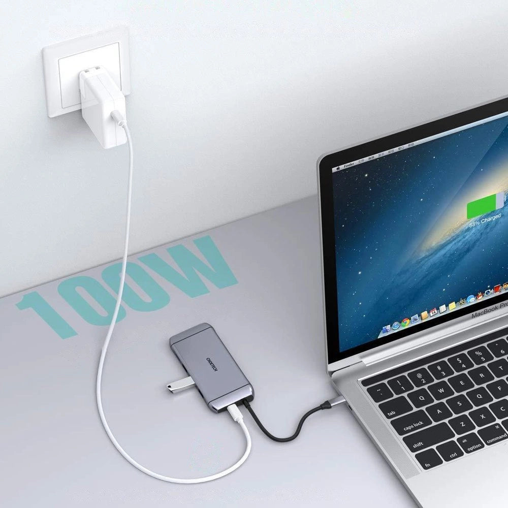 Choetech 9in1 multifunctional USB Type C HUB - 3x USB 3.2 Gen 1 / SD and TF memory card reader / HDMI 4K 30Hz / VGA Full HD 60Hz / USB Type C / RJ45 gray (HUB-M15 gray)_3