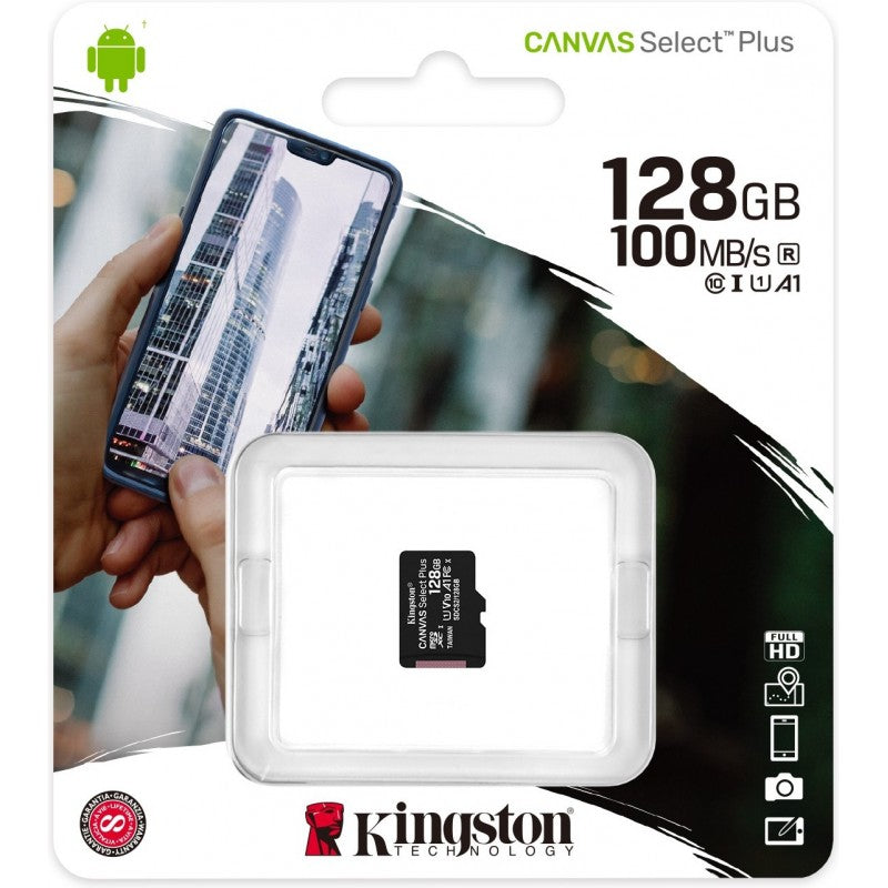 Cartão de memória Kingston Technology Canvas Select Plus 128GB MicroSDXC Classe 10 UHS-I_2