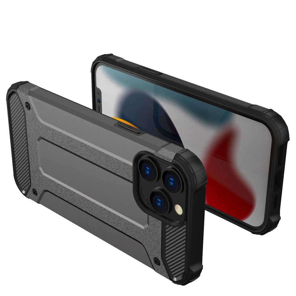 Hybrid Armor Case Tough Rugged Cover for iPhone 13 Pro blue_1