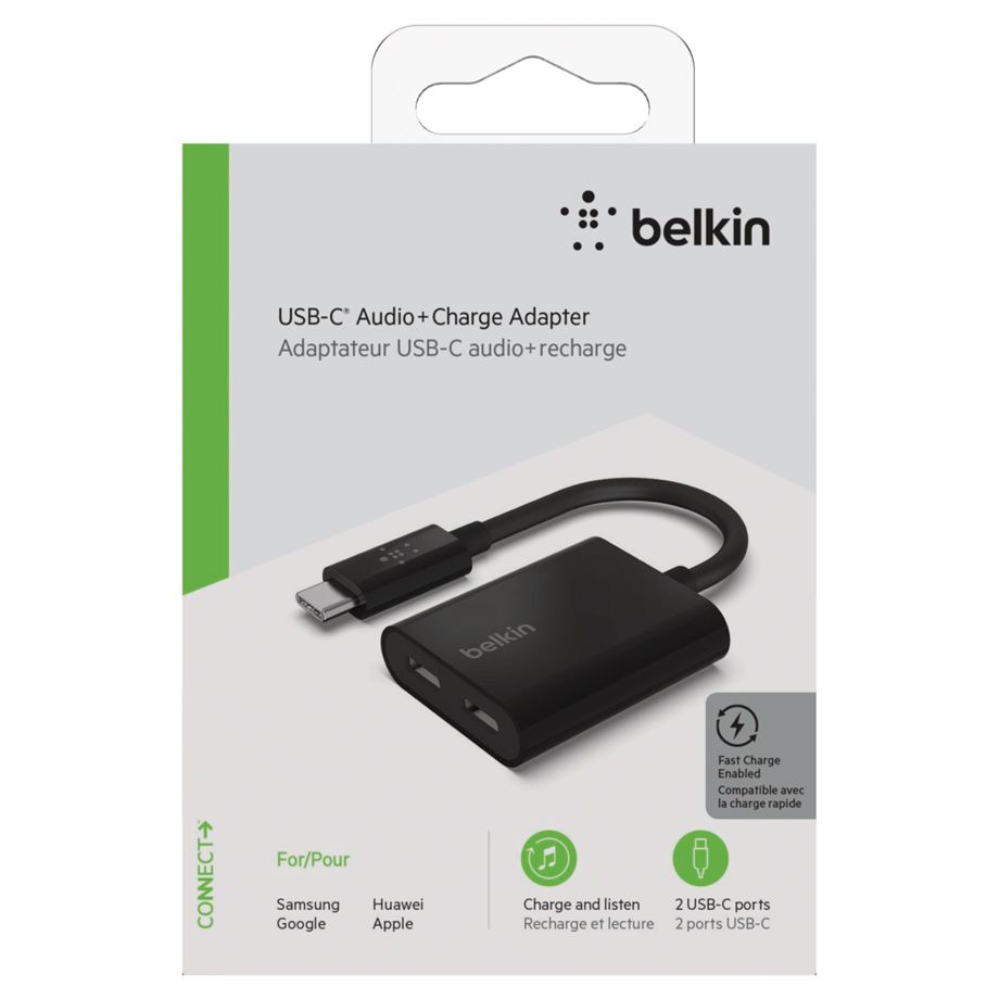Adaptador de Áudio e Carregamento Belkin RockStar / Preto / F7U081BTBLK_2