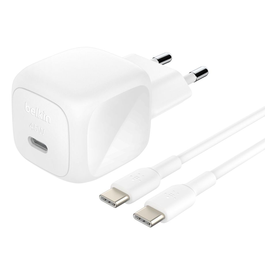 Carregador Belkin BOOST Charge USB-C 45W PD PPS / Branco / WCA013KQ1MWH-B6_3