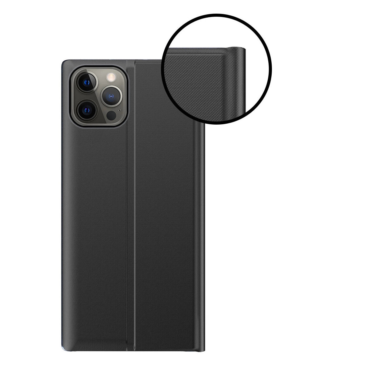 Sleep Case Bookcase Type Case with Smart Window for iPhone 13 Pro blue_2