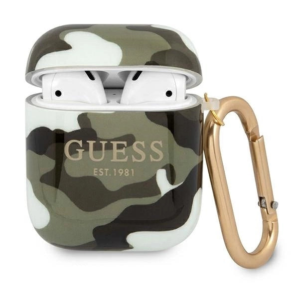 Guess GUA2UCAMA AirPods cover green/khaki Camo Collection_0